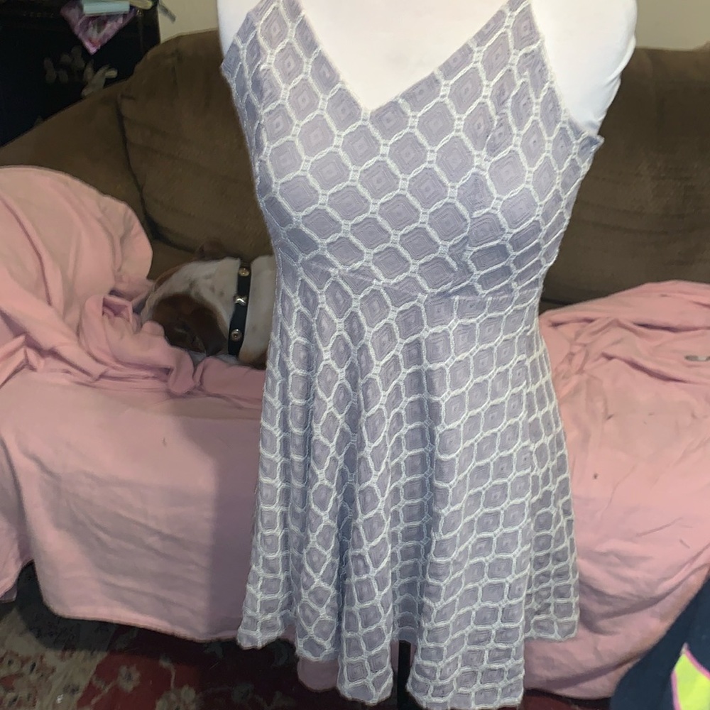 Urban Outfitters Kimchi Blue Diamond Lace Skater Dress
